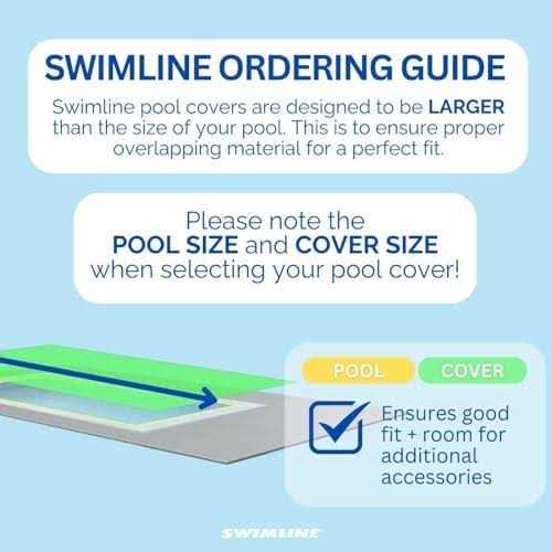 Swimline 30' x 50' Rectangle Winter Pool Cover - Image 3