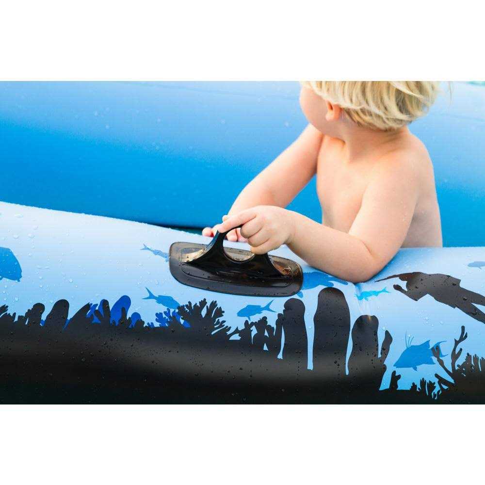Sieco Design Aquavue Voyager, Clear Bottom Inflatable Raft, for Kids and Adults - Image 3