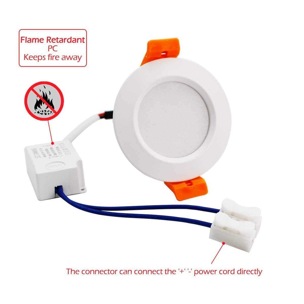 YGS-Tech 2 Inch LED Recessed Lighting Dimmable Downlight 3W - Image 3