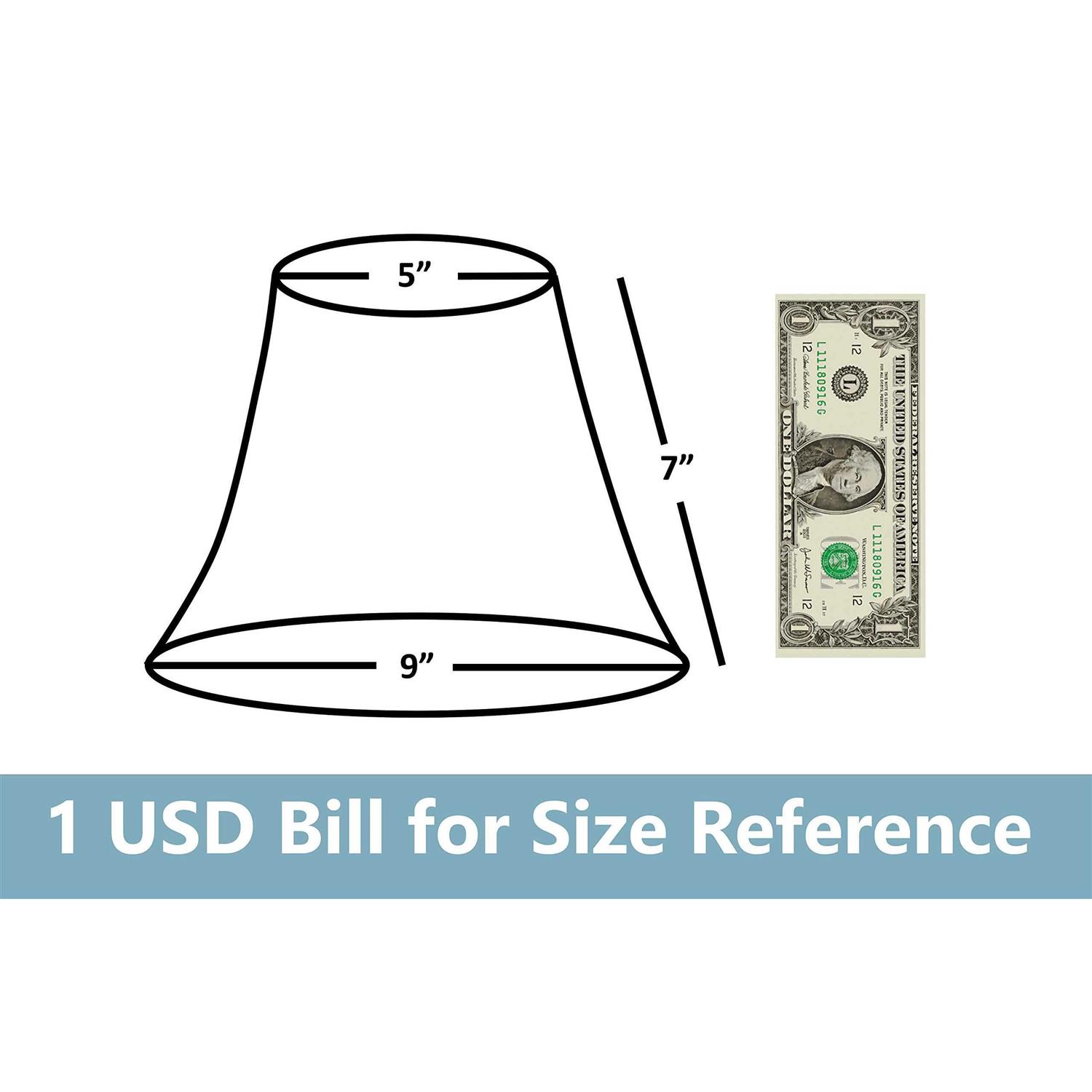 Urbanest Silk Bell Lamp Shade 5x9x7 inch - Image 3