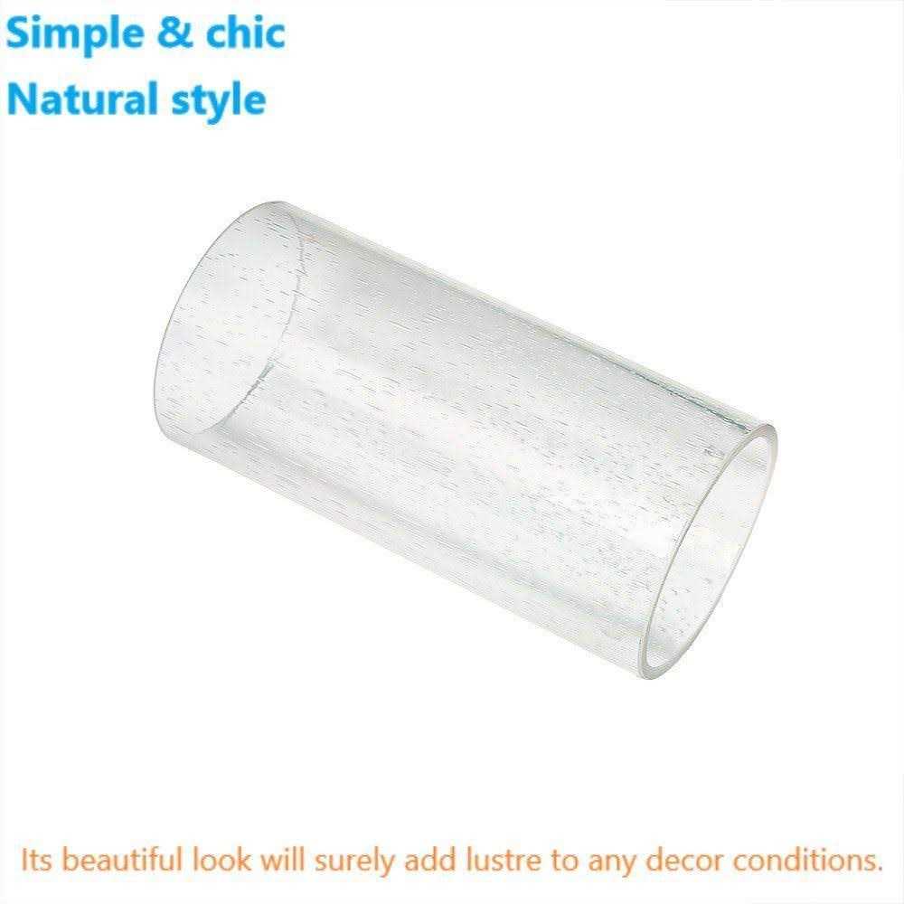 Eumyviv Cylinder Clear Bubble Glass Lamp Shade - Image 3