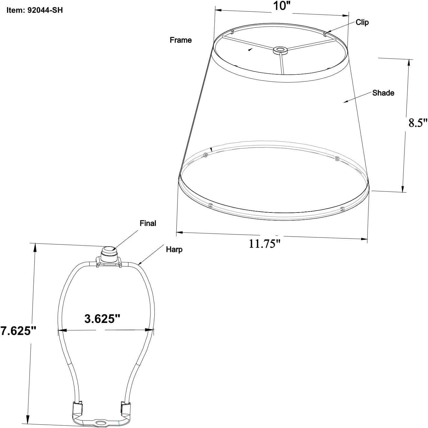 Lamp Shades For Table Lamps Hand-Crafted Natural Linen Fabric - Image 5