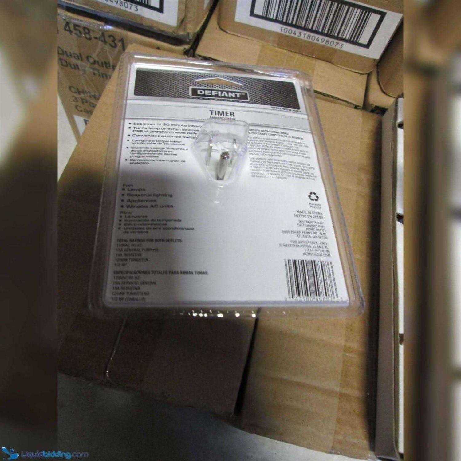 Defiant 15 Amp 24-Hour Indoor Plug-In Heavy-Duty Mechanical Timer with 2-Grounded Outlets - Image 5