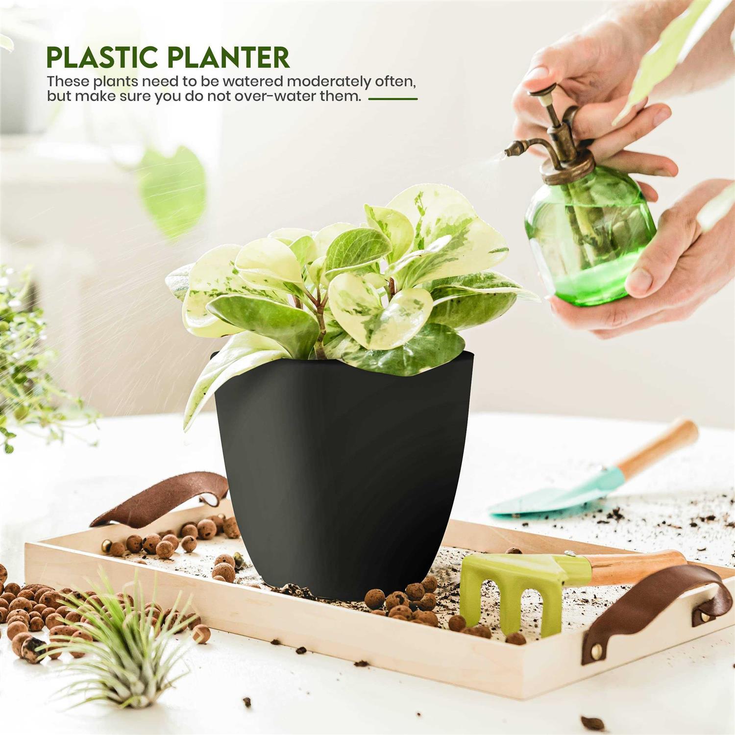 Utopia Home Plant Pots Indoor with Drainage 7/6.6/6/5.3/4.8 Inches Home Decor Flower Pots for Indoor Planter - Image 5