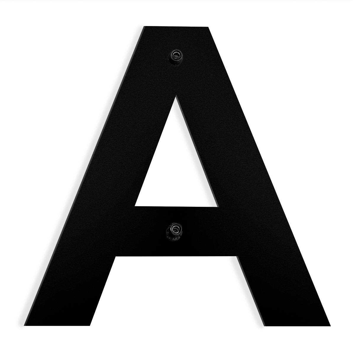 Barton 6 in. Black Stainless Steel Floating House Letter - Image 5