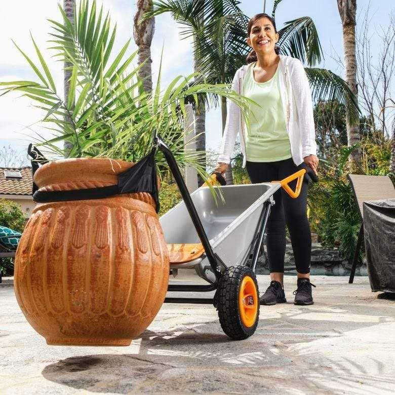 Worx WG050 Aerocart 8-in-1 Yard Cart Wheelbarrow Dolly - Image 4