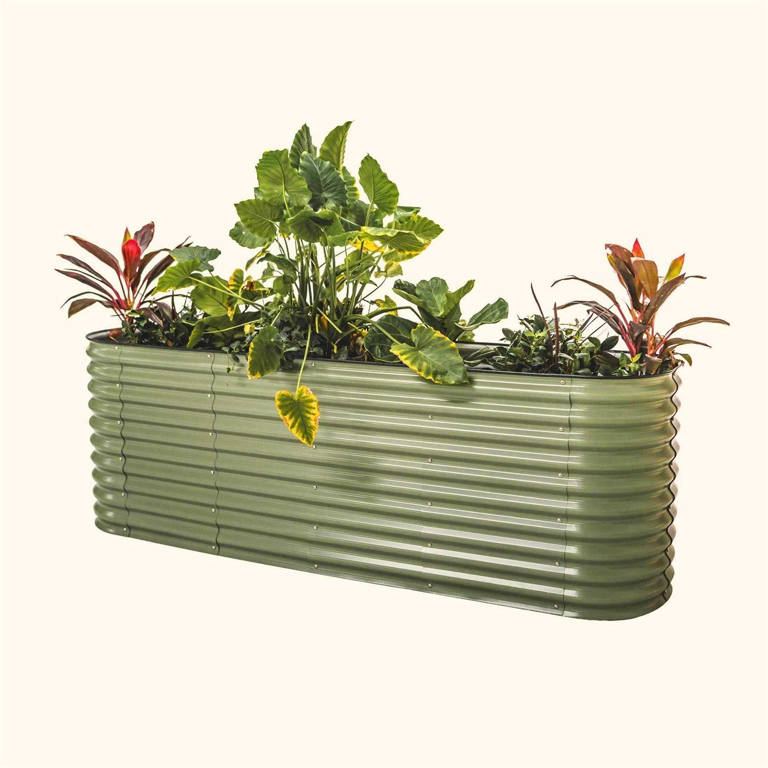 Vego Garden Vego Tall 1 Modular Metal Raised Garden Bed Kit - Image 3