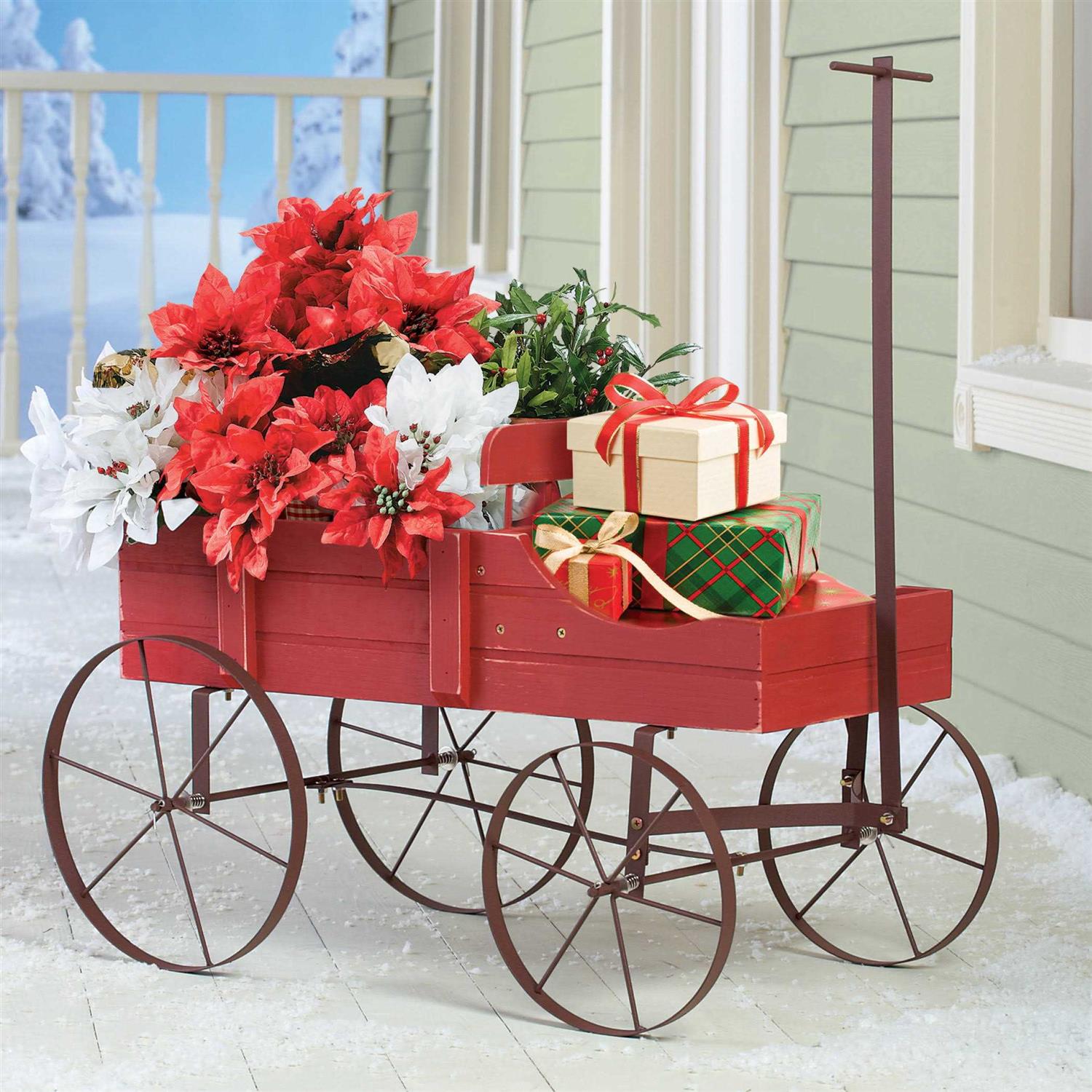 Amish Wagon Decorative Indoor/Outdoor Garden Backyard Planter - Image 4