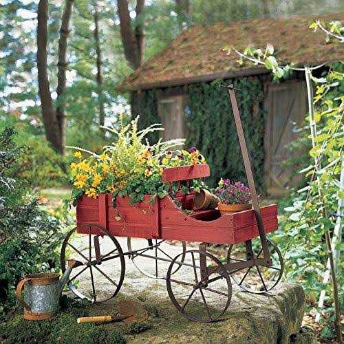 Amish Wagon Decorative Indoor/Outdoor Garden Backyard Planter - Image 5
