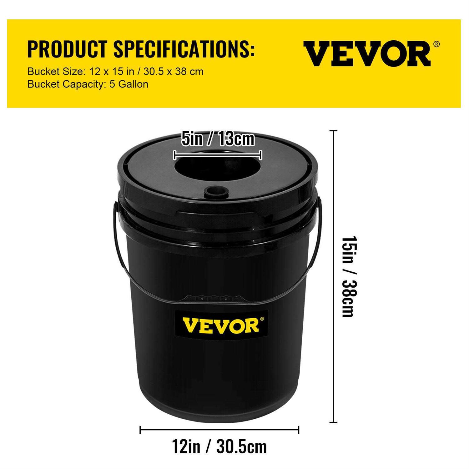 VEVOR DWC Hydroponic System 5 Gallon 4-8 Buckets Deep Water Culture Growing Bucket Hydroponics Grow Kit - Image 5