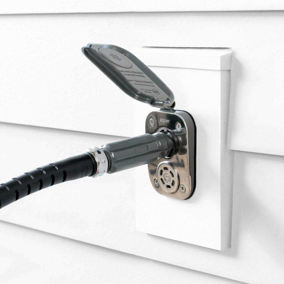 Aquor 1/2 in. NPT Inlet and 3/4 in. Hose Connector House Hydrant V2+ Modern Outdoor Wall Faucet - Image 4