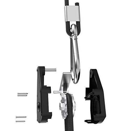 vanleno 6 Pairs 1/8 inch Adjustable Heavy Duty Rope Hanger Reinforced Metal Internal Gears Ratchets foe Growing Light Fixtures - Image 4