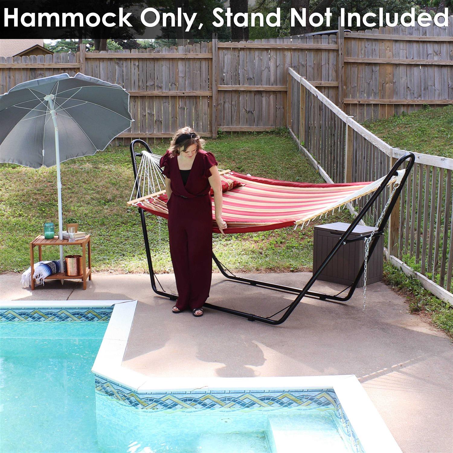 Sunnydaze Decor Quilted Fabric Hammock Spreader Bar - Image 5