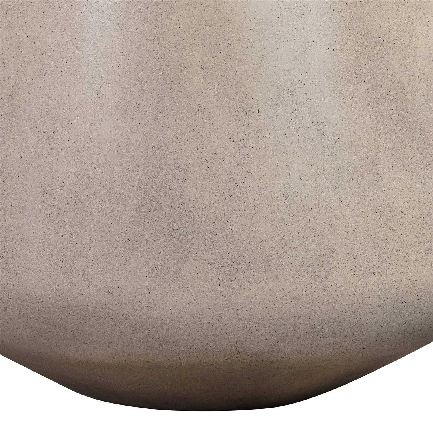 Amethyst Round Lightweight Concrete Indoor or Outdoor Planter Armen Living - Image 3