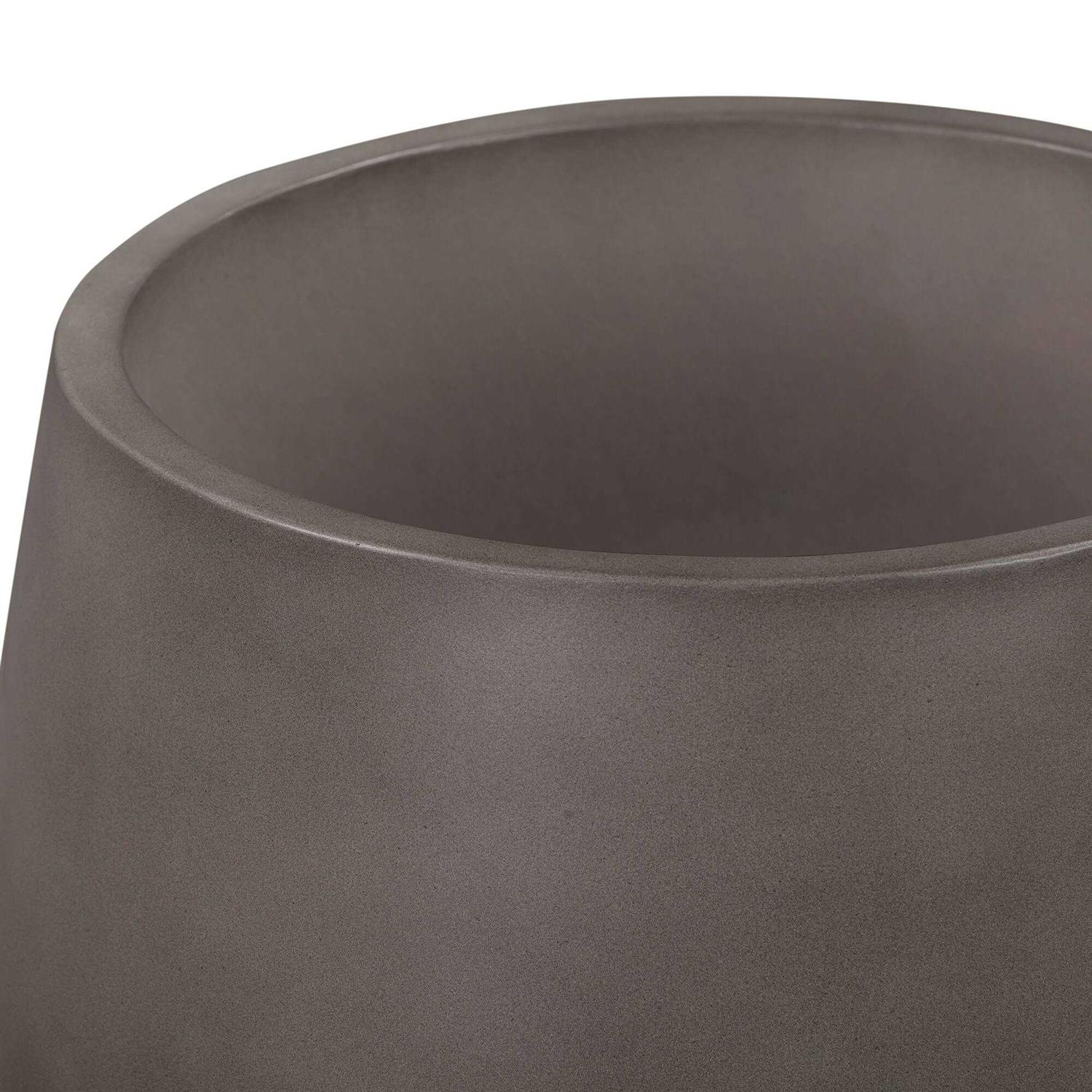 Amethyst Round Lightweight Concrete Indoor or Outdoor Planter Armen Living - Image 3