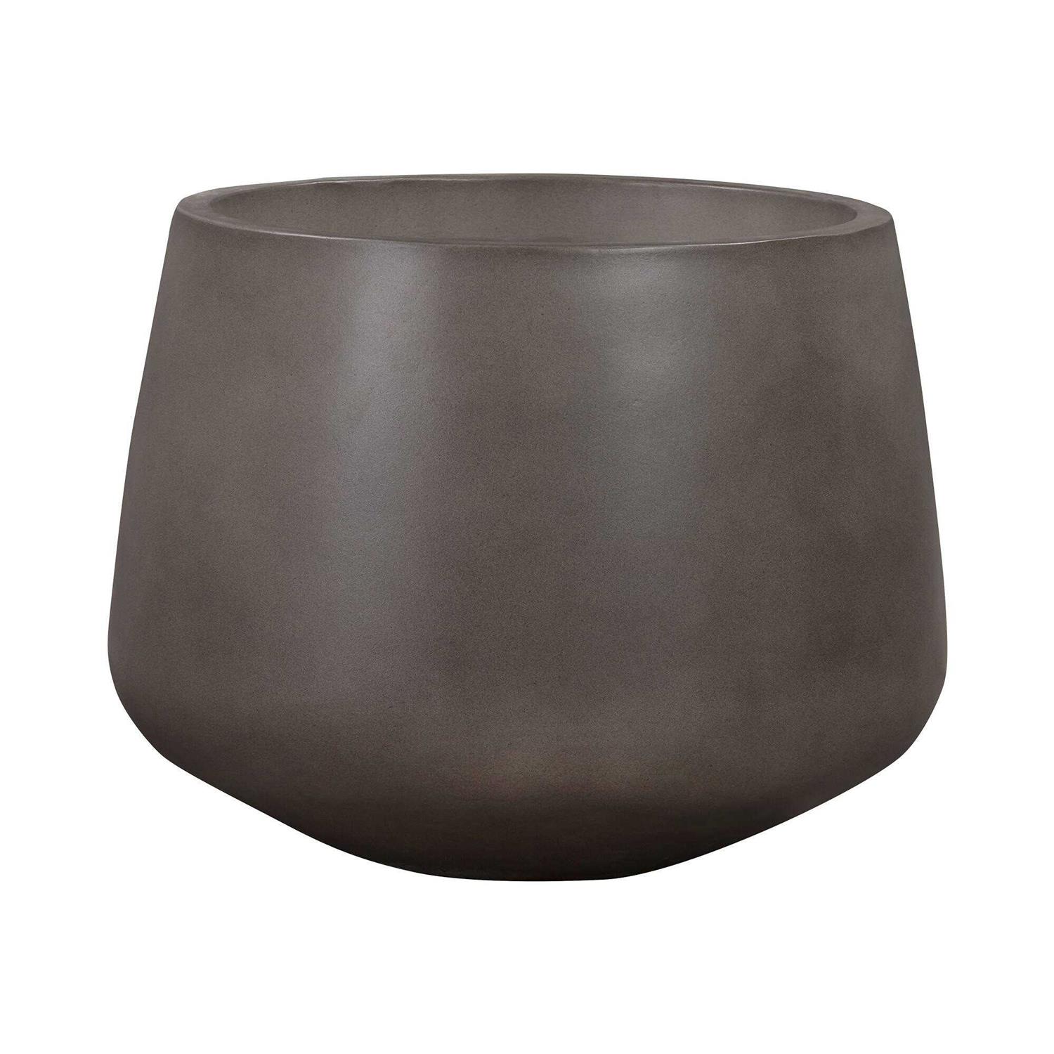 Amethyst Round Lightweight Concrete Indoor or Outdoor Planter Armen Living - Image 4