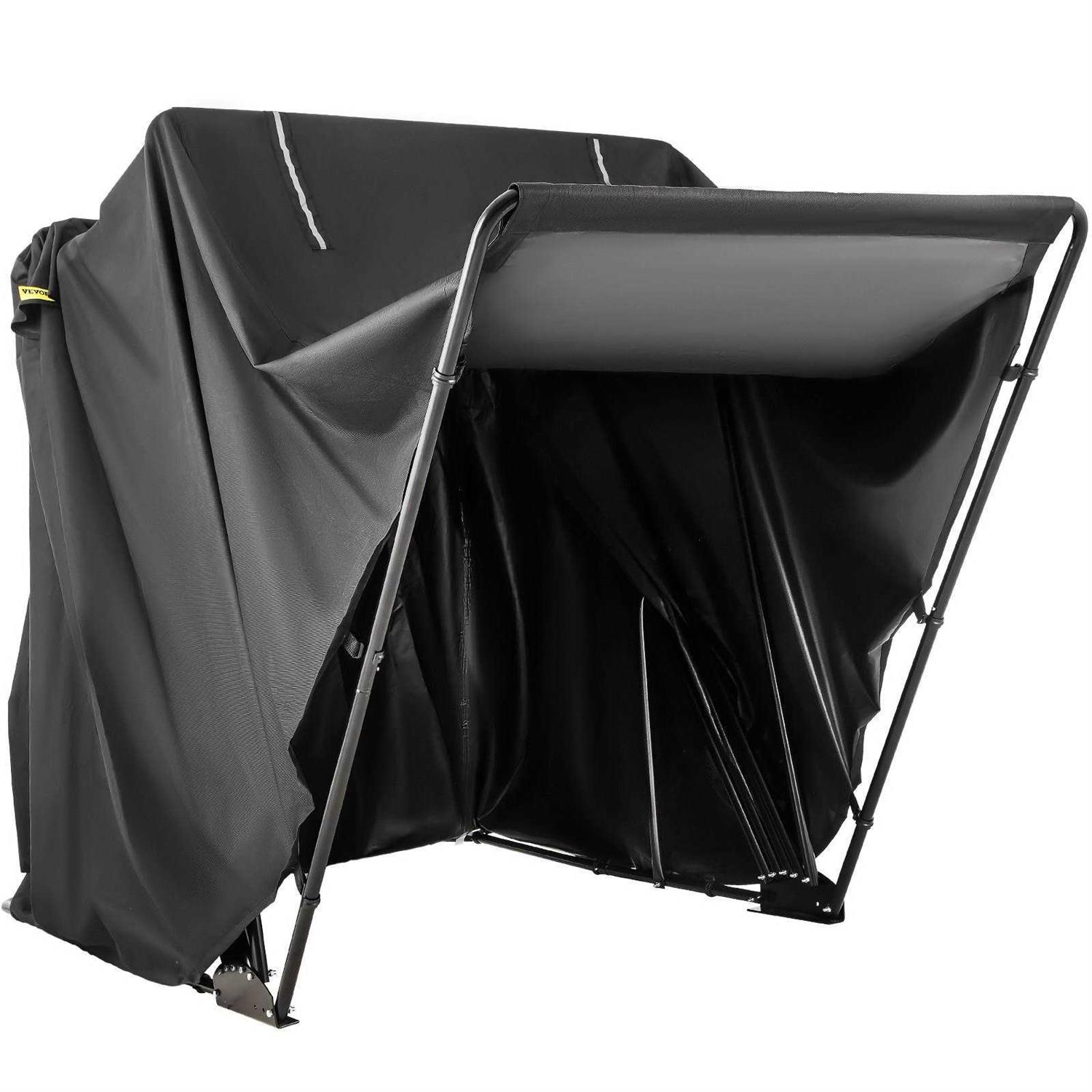 VEVOR Motorcycle Shelter Waterproof Motorcycle Cover Heavy Duty Motorcycle Shelter Shed - Image 5