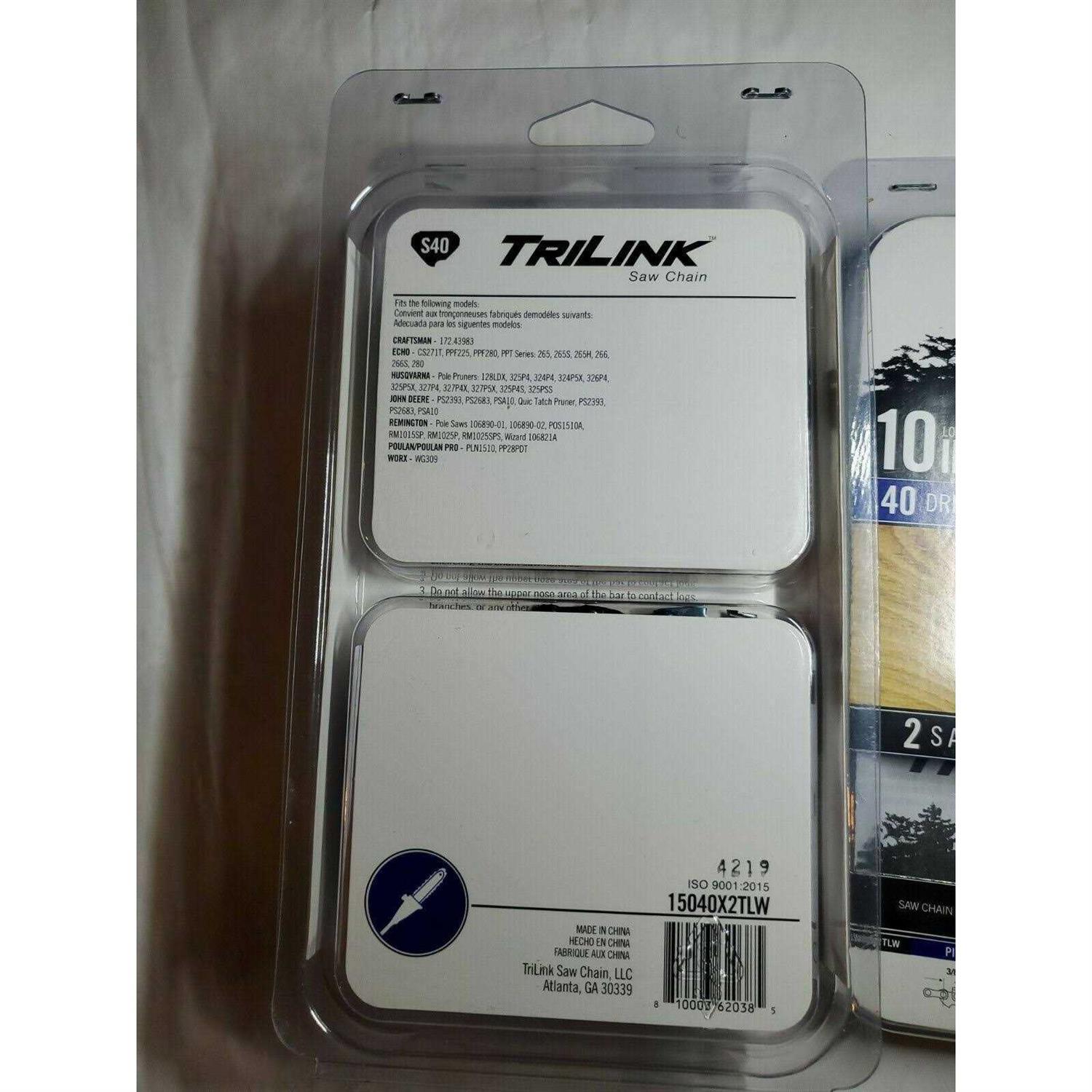 TriLink S40 10 inch 2 Pack Replacement Saw Chain - Image 4