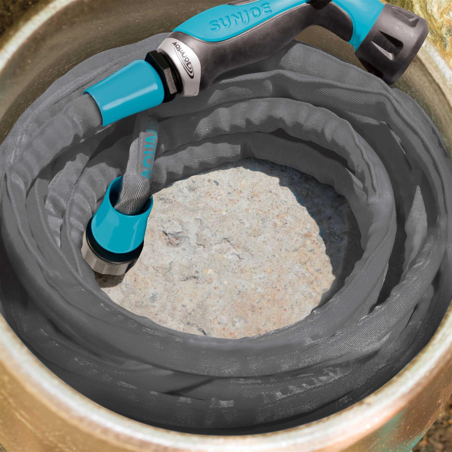 Aqua Joe Ajfjh25b Ultra Flexible Kink Free Fiber Jacket Garden Hose - Image 5