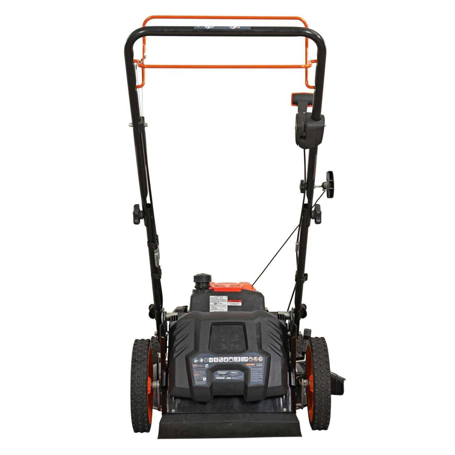 YARDMAX 22 in. 201 cc SELECT PACE 6 Speed CVT High Wheel FWD 3-in-1 Gas Walk Behind Self Propelled Lawn Mower - Image 4