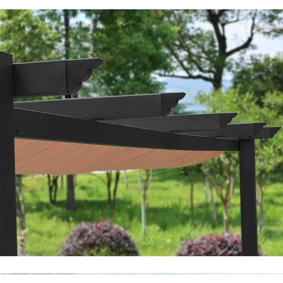 Aoodor Outdoor Pergola with Retractable Canopy - Image 3