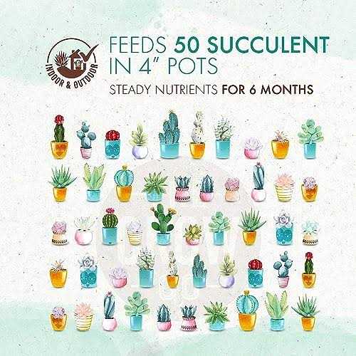 The Grow Co Succulents & Cactus Plant Food Gentle Long Lasting Formula - Image 5