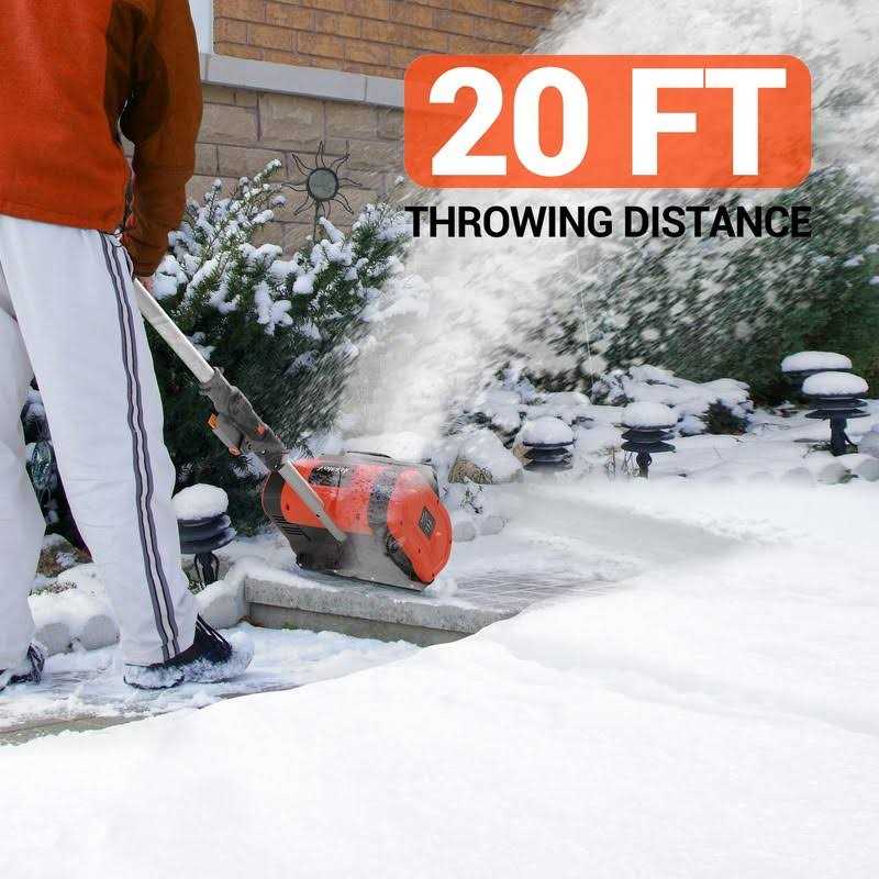 VOLTASK Cordless Snow Shovel 20V 10-Inch 4-Ah Cordless Snow Blower - Image 4