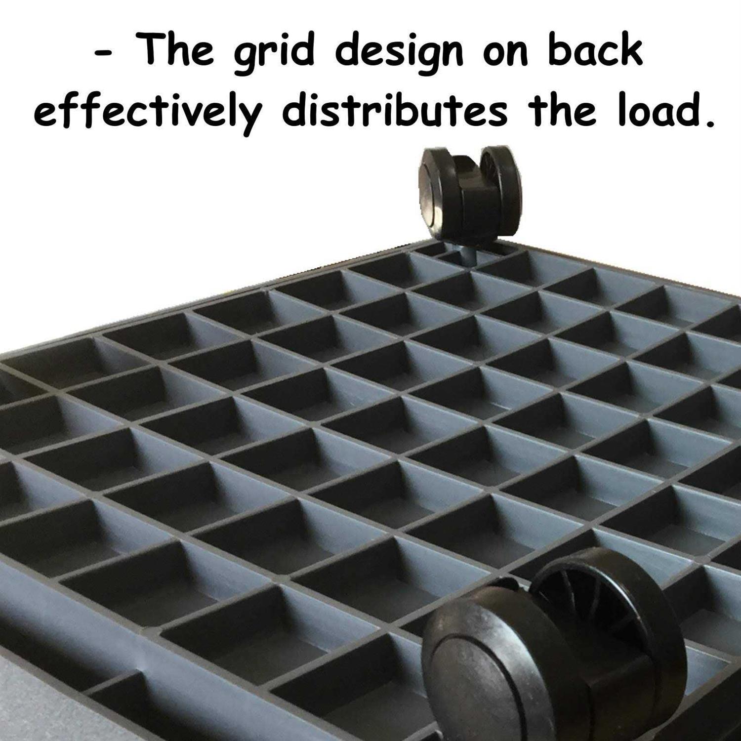 WanderingDonkey Square Heavy Duty Plant Caddy with Wheels,Rolling Stand Pot Trolley,Wheeled Planter Saucer Tray,Potted Flower Mover Dolly - Image 4