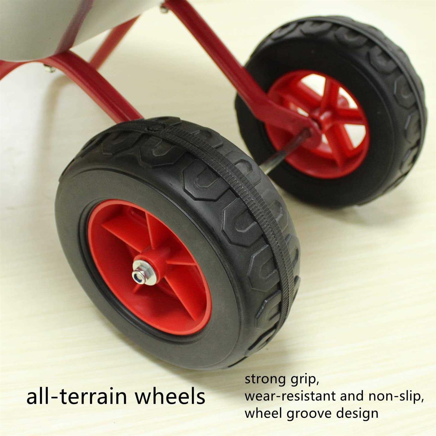 3t Group Kids Wheelbarrow Wheelbarrow for Kids Wheel Barrel Kids Wheel Barrows Metal Wheelbarrow Child Wheelbarrow Toys Gift - Image 5