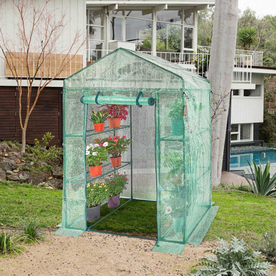 VEVOR Walk-in Greenhouse Portable Green House with Shelves - Image 5