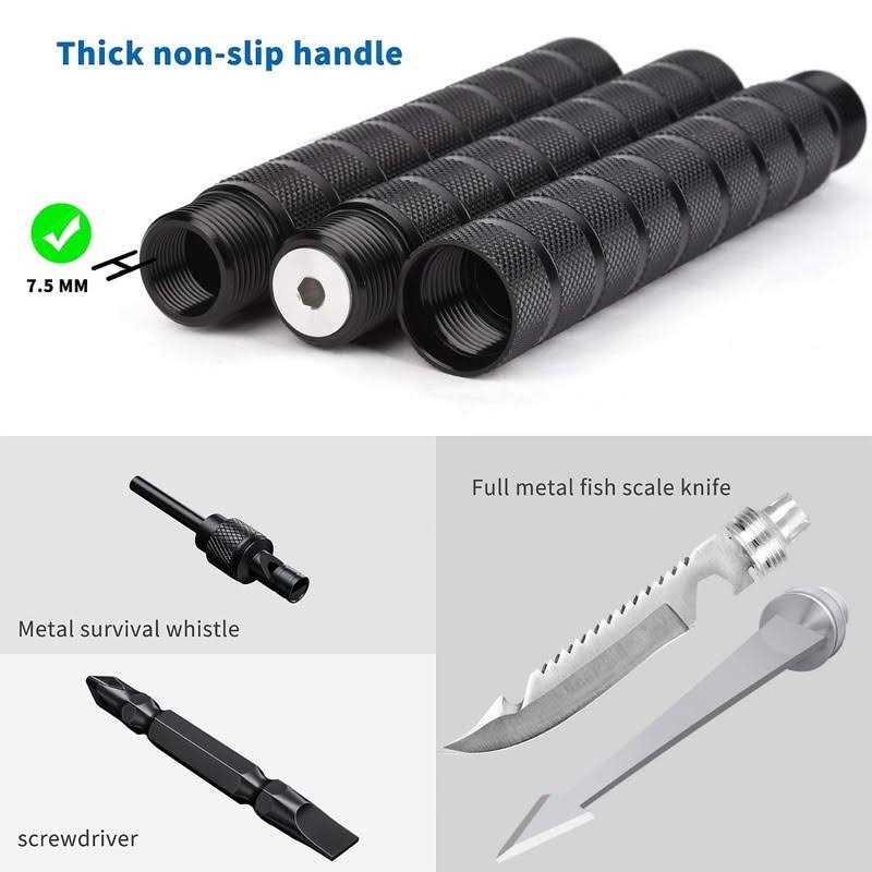 Sunkoon Survival Shovel Survival Axe Camping Folding Shovels Hatchet with 19.2-37.8inch Lengthened Handle Enlarged Shovelhead High Carbon Steel - Image 5