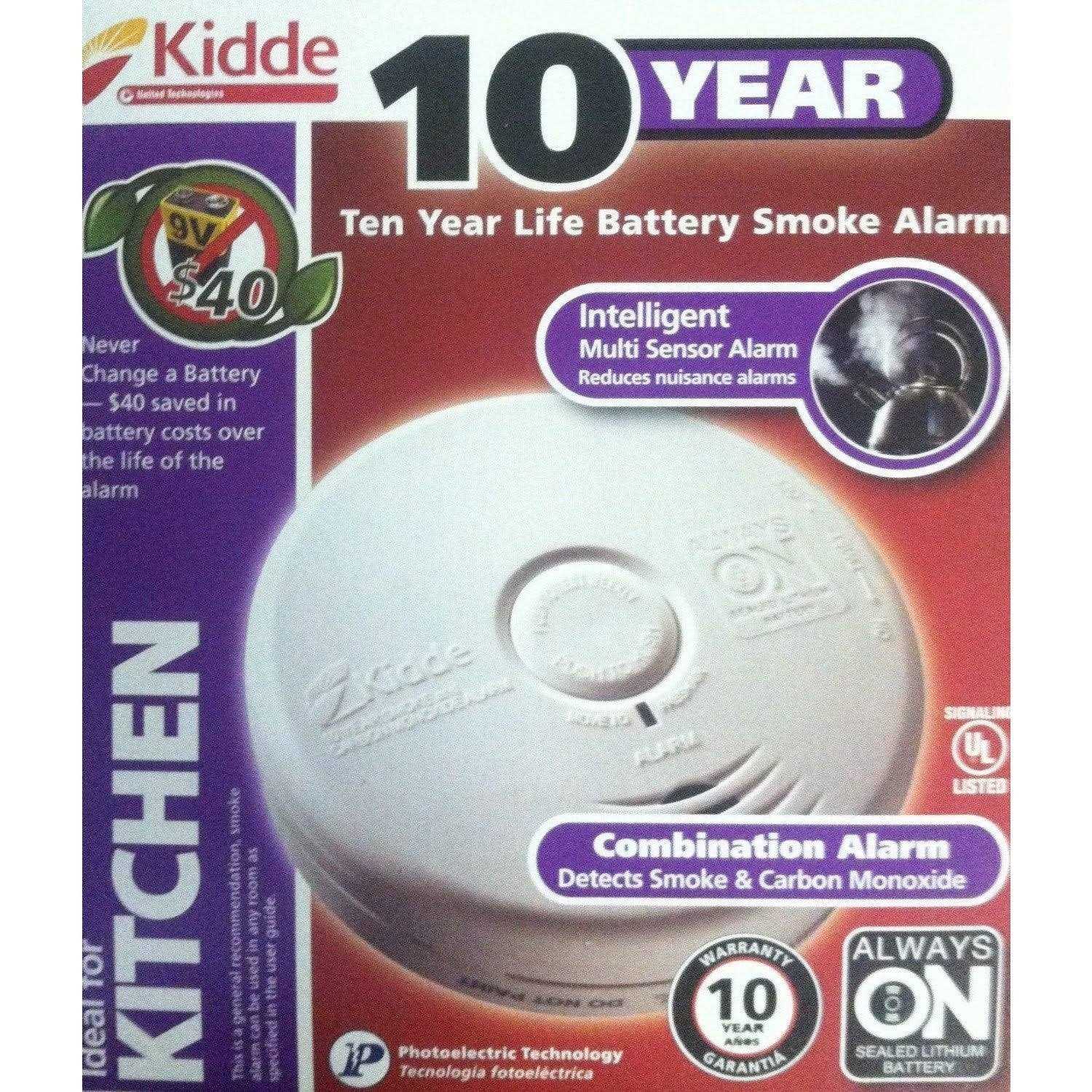 Kidde P3010K-CO Worry-Free Kitchen Photoelectric Smoke and Carbon Monoxide Alarm with 10 Year Sealed Battery - Image 4