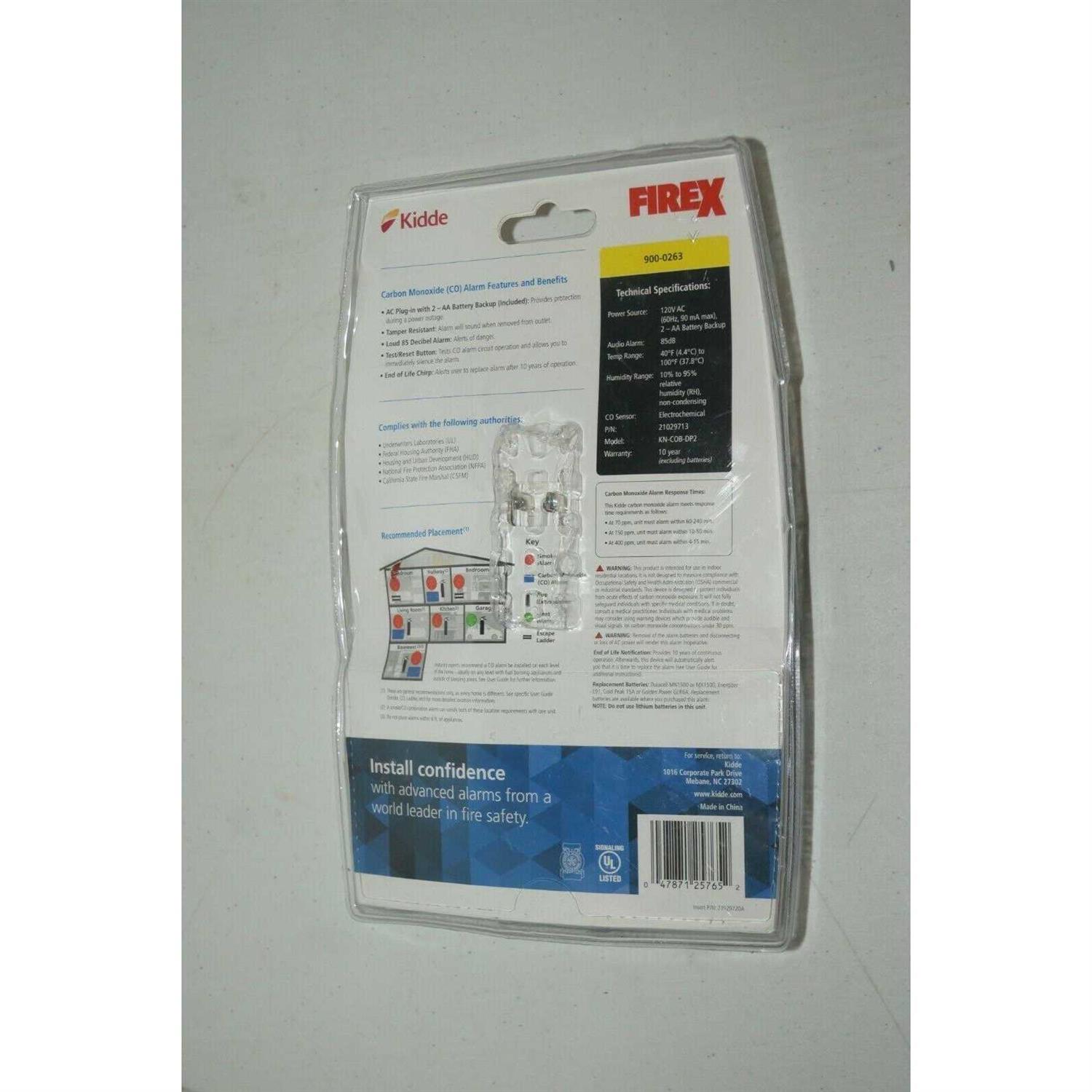 Kidde Firex Plug-In Carbon Monoxide Detector - Image 3