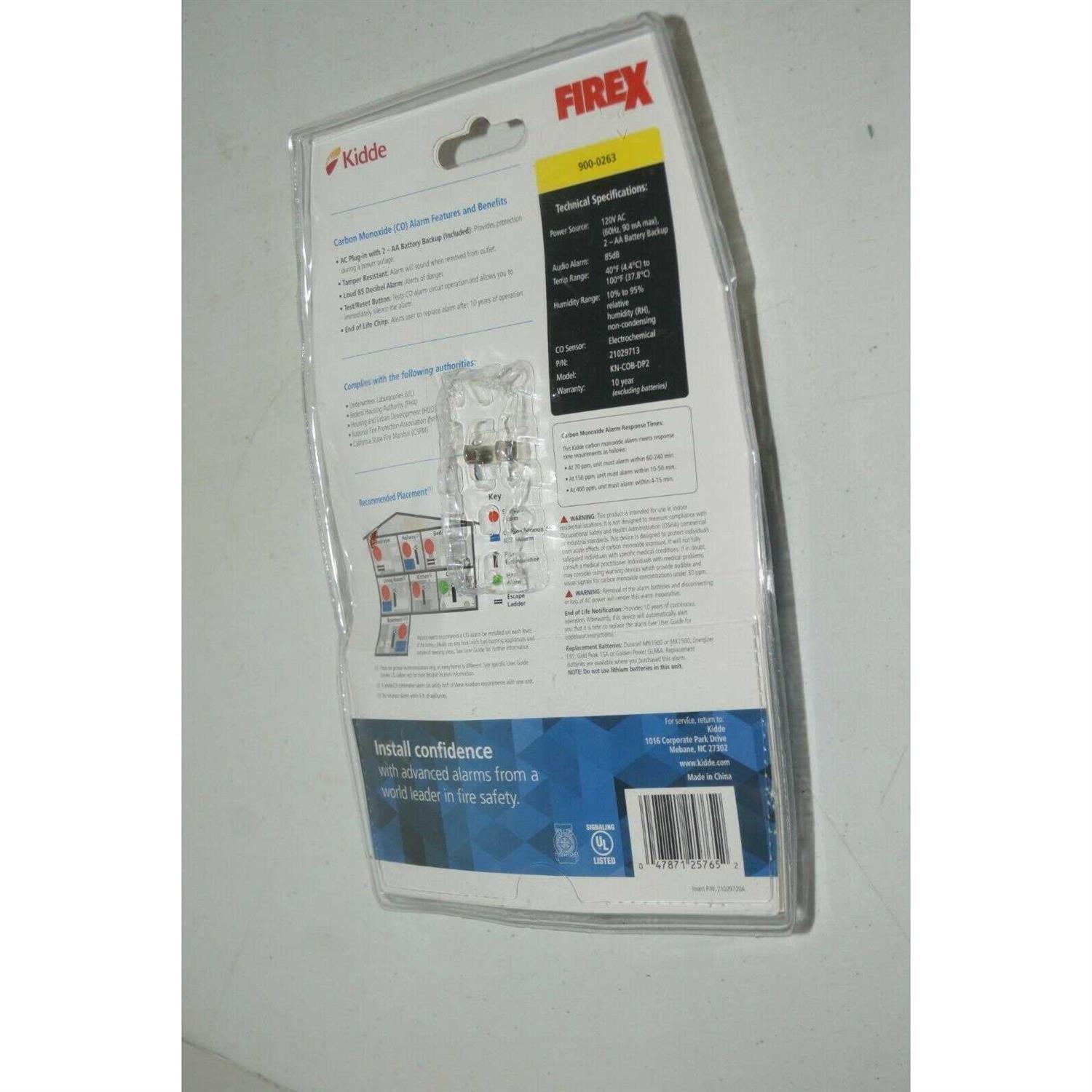 Kidde Firex Plug-In Carbon Monoxide Detector - Image 4