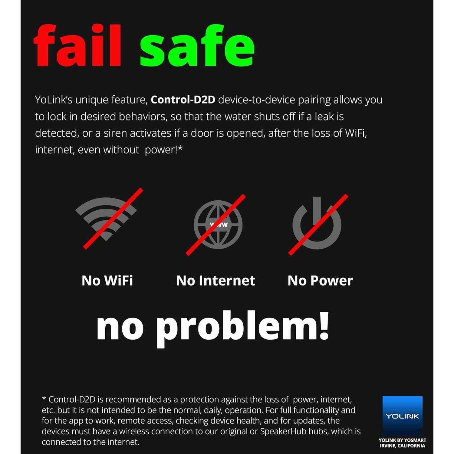 Smart Water Leak Sensor 3 Pack YoLink 1/4 Mile World's Longest Range Wireless - Image 5