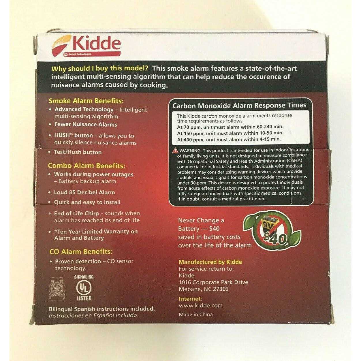 Kidde Smoke Carbon Monoxide Alarm - Image 3