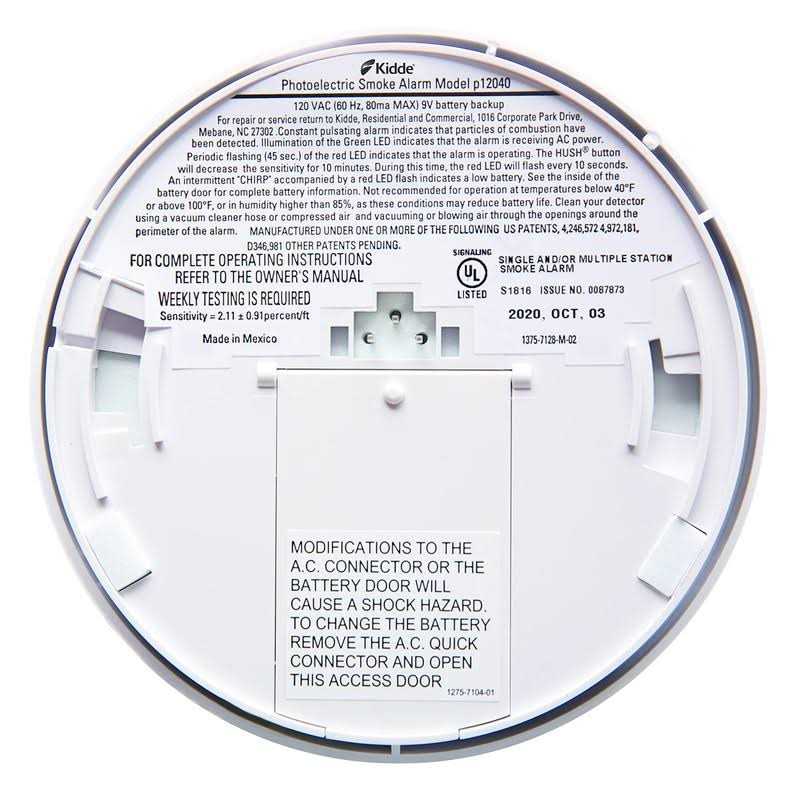 Kidde Smoke Detector Hardwired with Battery Backup & Interconnect - Image 5