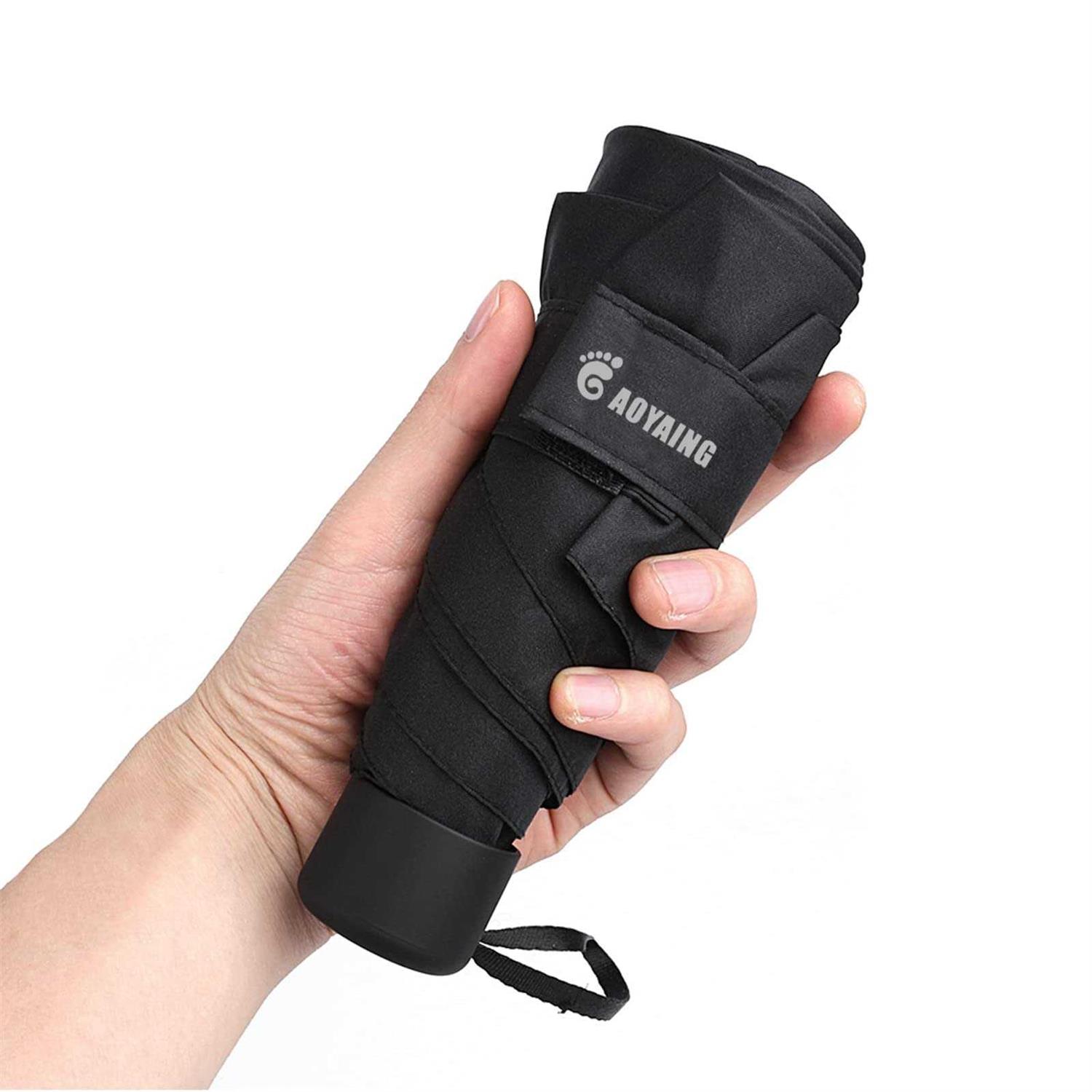 GAOYAING Upgraded Compact Travel Umbrella Sun&Rain Lightweight Small And Compact Suit for Pocket Purple - Image 5