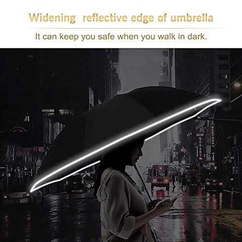 Bodyguard Inverted Umbrella Large Windproof Umbrellas for Rain & Sun - Image 4