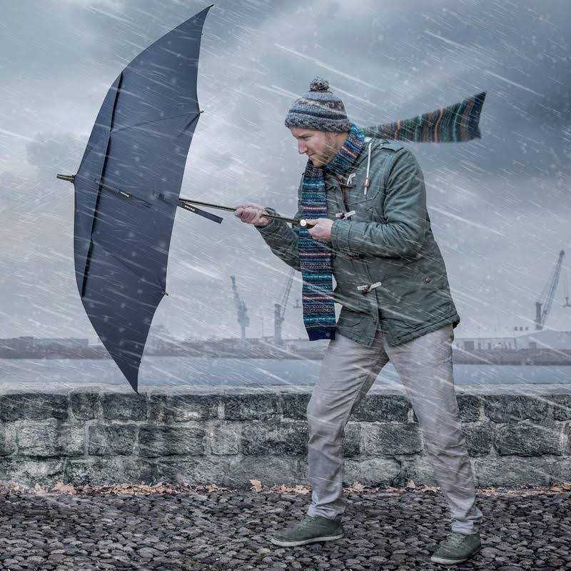 TradMall Travel Umbrella Windproof with 46 Inches Large Canopy 10 Reinforced Fiberglass Ribs Ergonomic Handle Auto Open & Close - Image 3