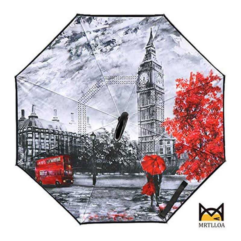 Mrtlloa Windproof Inverted Reverse Umbrella with Uv Protection - Image 4