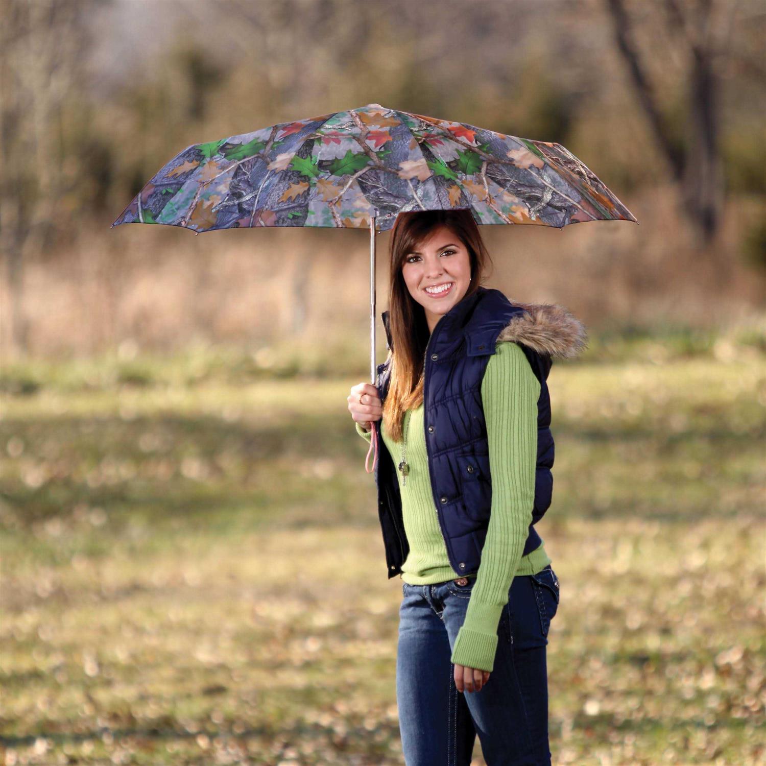 Rivers Edge Deluxe Windproof Umbrella, Camo, 12 Folded, 40 - Image 3