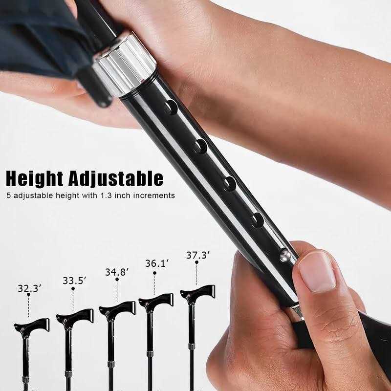 Lynkaye Walking Cane Umbrella Walking Sticks Crutch Umbrella - Image 5