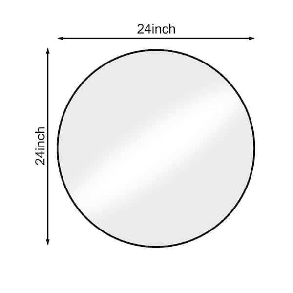 XRAMFY H Round Aluminum Alloy Framed Wall Mirror - Image 4